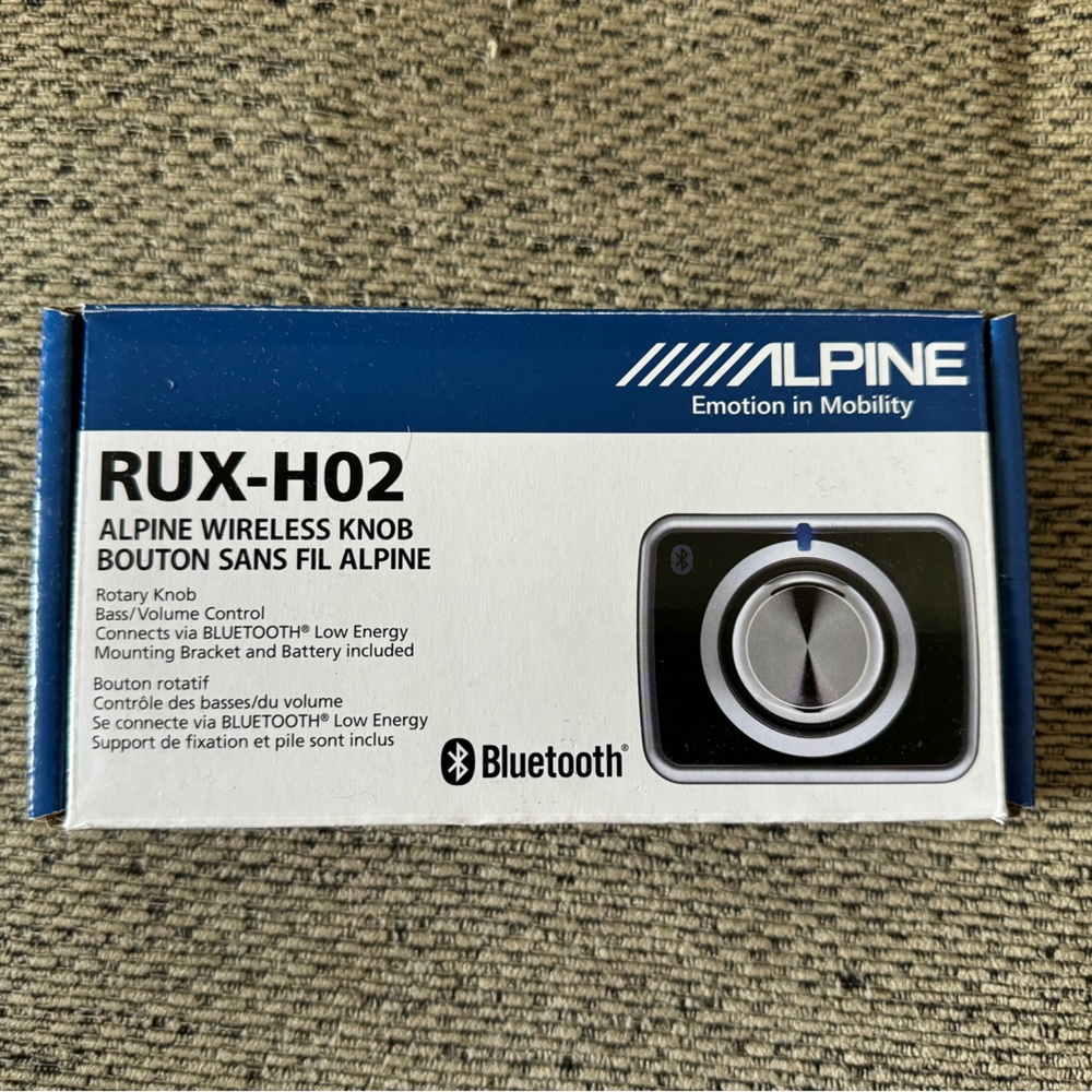 Alpine RUX-H02 Wireless Knob - Silver and Black